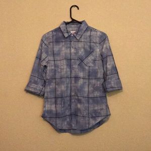 Blue button down shirt